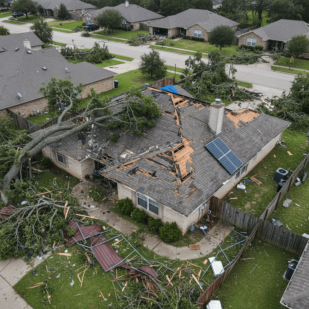 Storm damage inspection